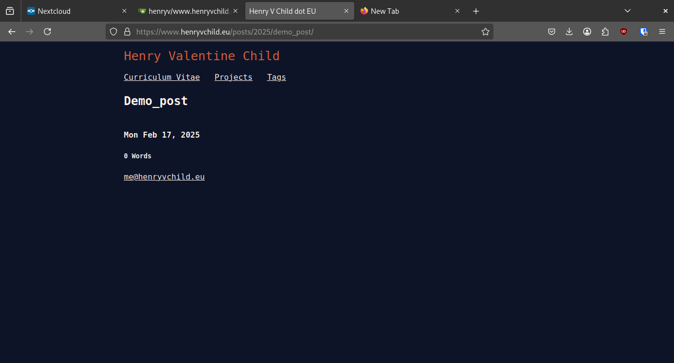 My post has been uploaded!