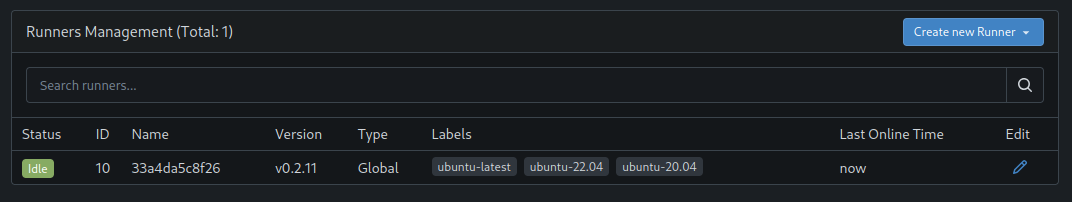 The runner is connected!